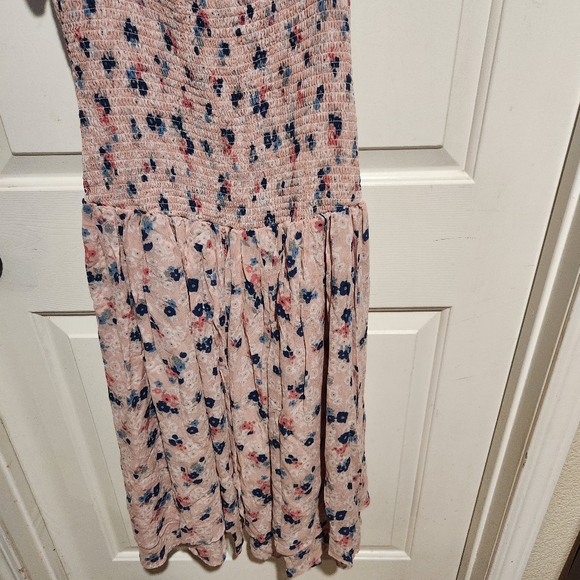 HATCH Maternity Cosette Floral Smocked Dress Baby Shower Party Ruffle Pink XS - Picture 9 of 13